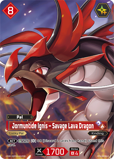 Jormuntide Ignis – Savage Lava Dragon (EBP01-001OSR)