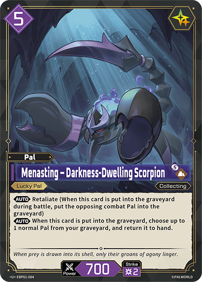 Menasting – Darkness-Dwelling Scorpion (EBP01-084)