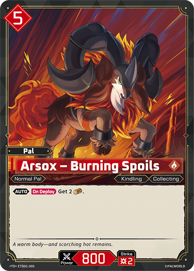 Arsox – Burning Spoils (ETD01-005)
