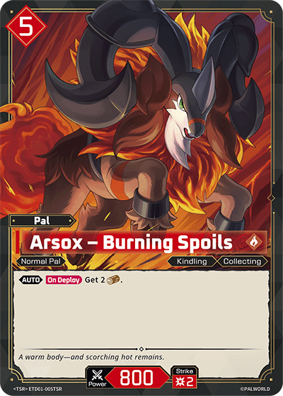 Arsox – Burning Spoils (ETD01-005TSR)