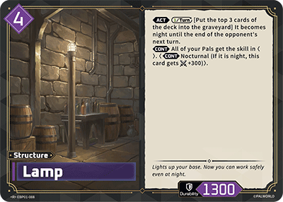 Lamp (EBP01-088) - CardSquare L.L.C.