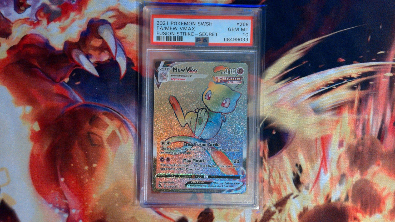 PSA 10 Mew Vmax(secret) - Fusion Strikes - CardSquare L.L.C.