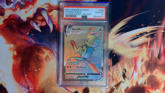 PSA 10 Mew Vmax(secret) - Fusion Strikes - CardSquare L.L.C.